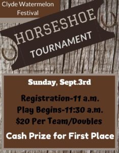 horseshoe tournament flyer template